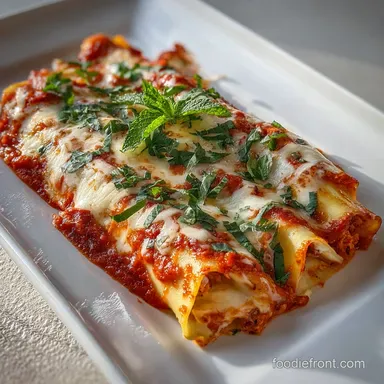 Meat Manicotti - Baked Beef & Cheese Recipe