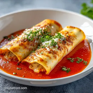 Manicotti with Meat Sauce: Baked in 40 Min