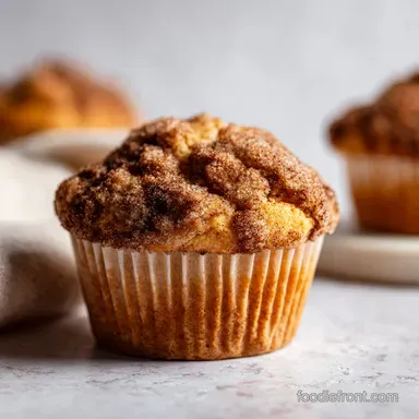 Cinnamon Muffins Recipe for 12 Servings Recipe Card