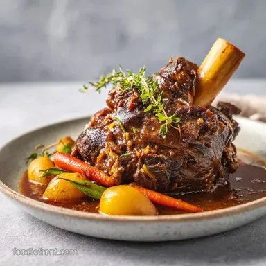 Mutton Shank Recipe: Silky, Tender for 4 Recipe Card