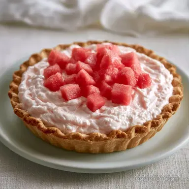 No Bake Watermelon Pie with Cream Cheese Recipe Card