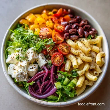 Nutrition Facts Pasta Salad in 23 Minutes Recipe Card