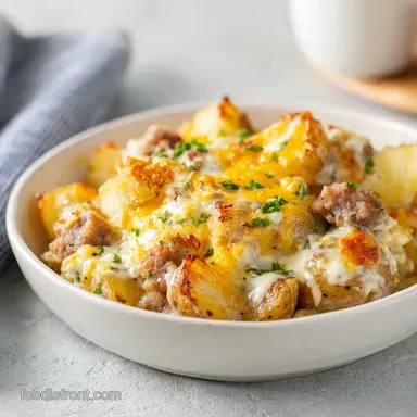 Cheesy Ranch Potato Sausage in 45 Minutes | Crispy Roasted Recipe Card