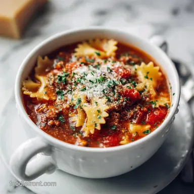 Mouthwatering One Pot Lasagna Soup in 35 Minutes