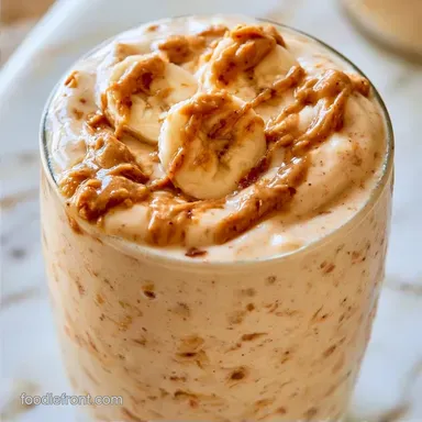 Peanut Butter Banana Oat Smoothie for 2