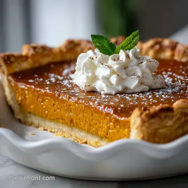 Pumpkin Pie From Sugar Pumpkins: No-Bake Pumpkin Filling Recipe Card