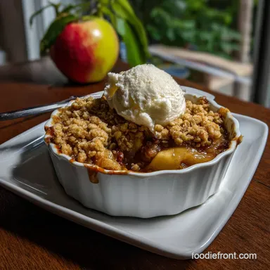 Quick Apple Crisp With Oats: Shattering Buttery Crust