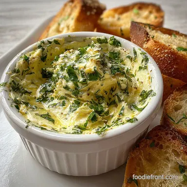 Garlic Butter Dip Recipe with Lemon Zest in 5 Minutes Recipe Card