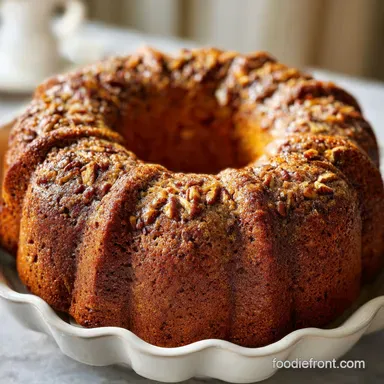 Rich Pecan Zucchini Bread Bundt Cake for 12 Servings