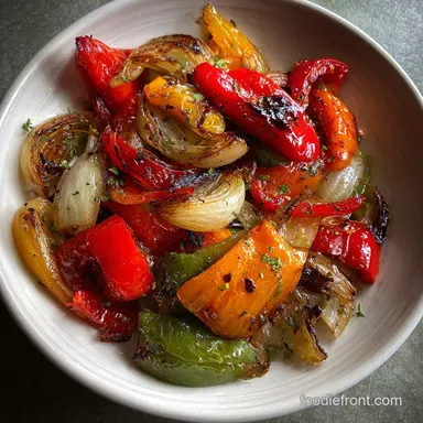 Bake Onions and Peppers Recipe for 4 Servings