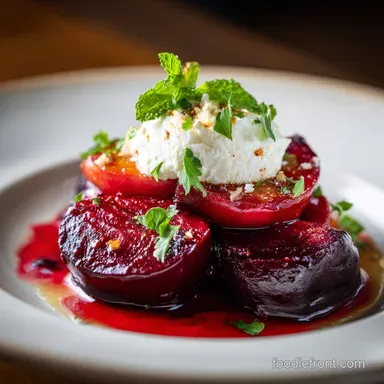 Roasted Beet Salad Recipe with Apples Recipe Card