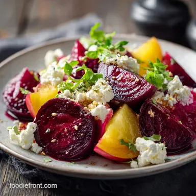 Roasted Beet Salad Recipe with Apples