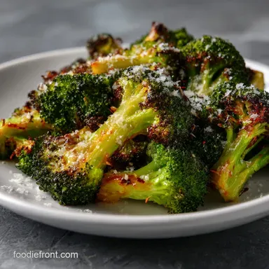 Simple Roasted Broccoli with Parmesan: Crispy Finish