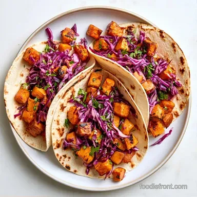 Roasted Sweet Potato Tacos in 40 Minutes Recipe Card