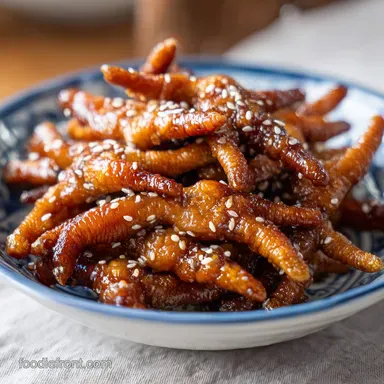 Cantonese Chicken Feet Recipe for 4 Servings Recipe Card
