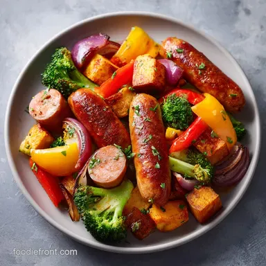 Sheet Pan Sausage Veggies: Roasted Caramelized Vegetables