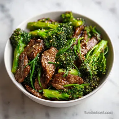 Beef and Broccoli in 6 Hours: Tender Slow-Cooked Asian-American Recipe Card