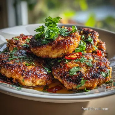 Spicy Chicken Patties: Air Fryer Recipe
