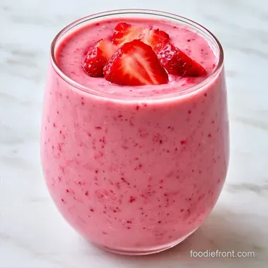 Strawberry Oatmeal Smoothie in 5 Minutes