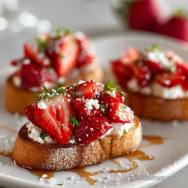 Strawberry Ricotta Bruschetta in 30 Minutes Recipe Card