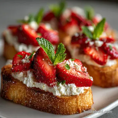 Strawberry Ricotta Bruschetta in 30 Minutes
