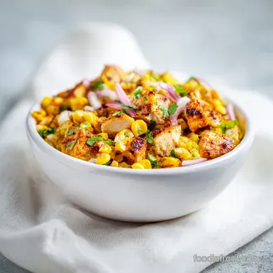 Street Corn Chicken Bowl with Smoky Charred Corn in 30 Minutes