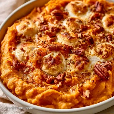 Sweet Potato Casserole with Pecans Recipe Card
