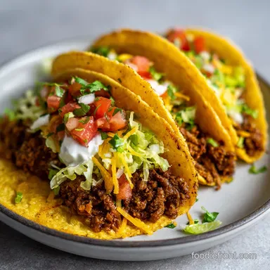 Tasty Baked Breakfast Tacos for 6 Servings with Chorizo Recipe Card