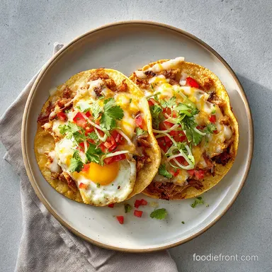 Tasty Baked Breakfast Tacos for 6 Servings with Chorizo