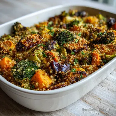 Vegan Casserole Dish Recipe with Quinoa and Vegetables: Freezer-Friendly