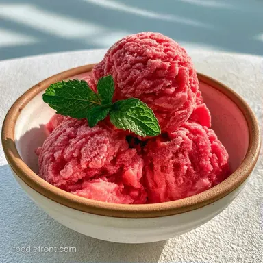 Vegan Watermelon Gelato: Creamy Recipe Card