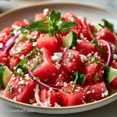 Watermelon Feta Bowl in 15 Minutes