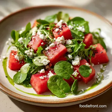Watermelon Feta Salad Recipe in 25 Minutes Recipe Card