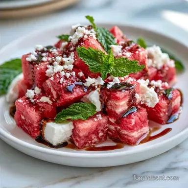 Watermelon Goat Cheese Bites in 15 Minutes