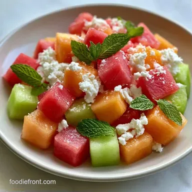 Zesty Summer Melon Salad in 15 Minutes Recipe Card