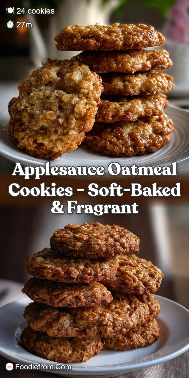 Close-up of a warm, inviting cookie revealing a chewy, moist interior with visible bits of apple and a delicate, sweet aroma.