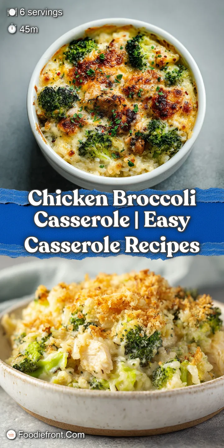 Close-up of a spoonful of creamy chicken and broccoli casserole, showcasing tender chicken pieces and bright green florets.