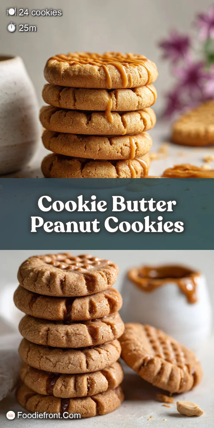 Close-up of a peanut butter cookie revealing a soft center with hints of cookie butter. A tempting bite of rich flavor.