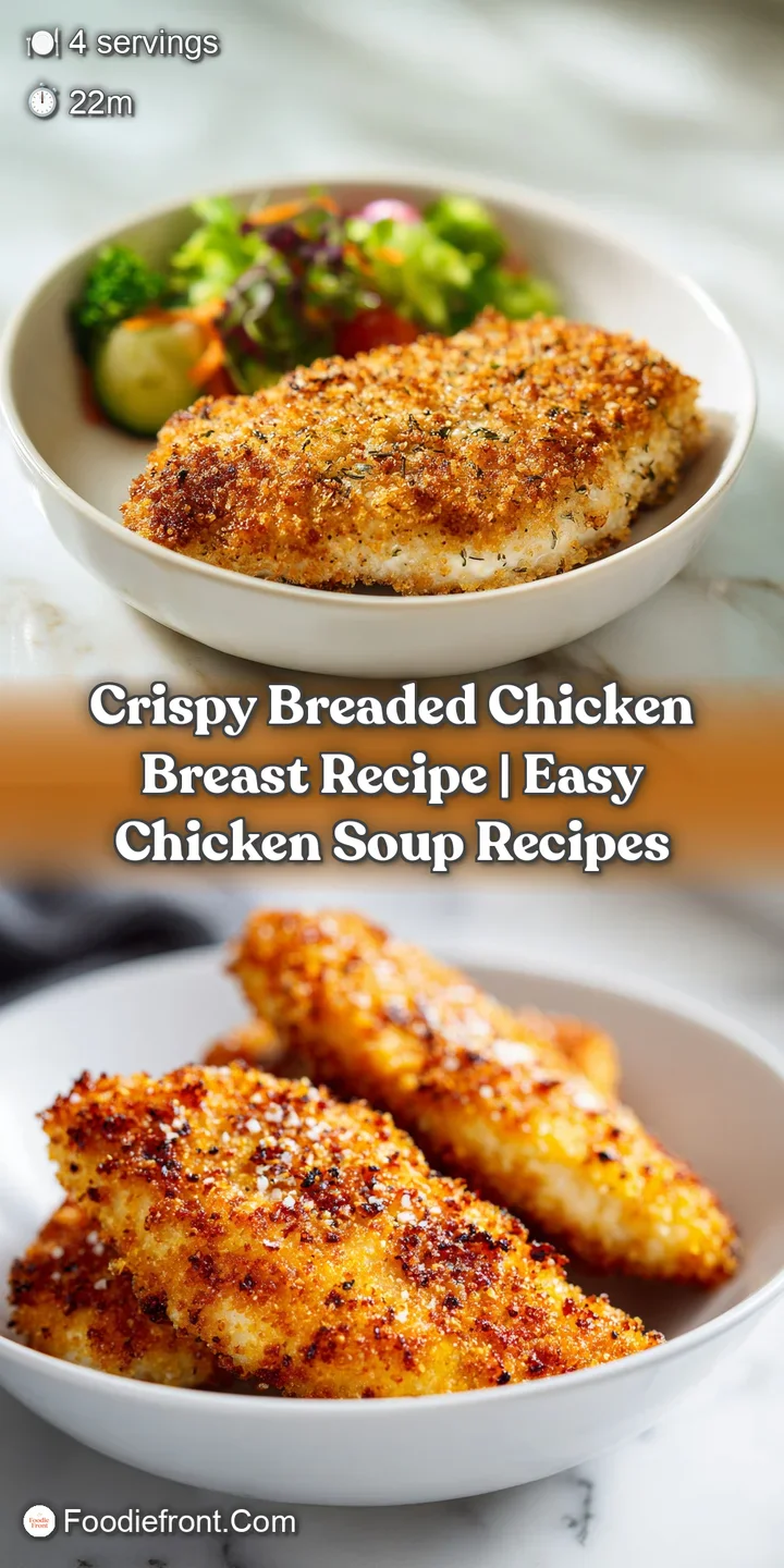 Close-up of golden, crunchy breading on a juicy chicken cutlet, inviting you to take a bite.