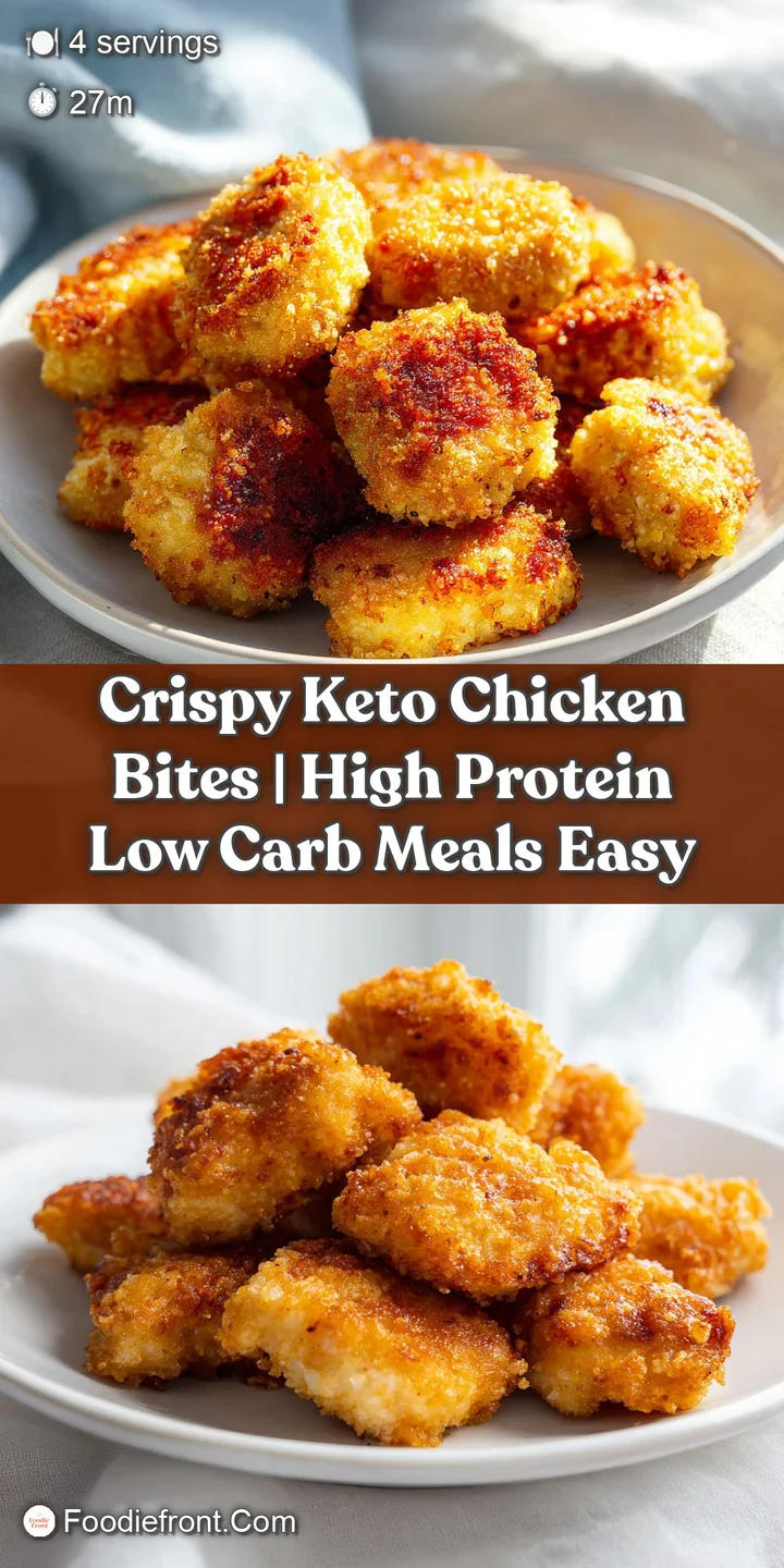 Close-up of a single, perfectly fried chicken nugget with a satisfyingly crunchy, textured exterior.