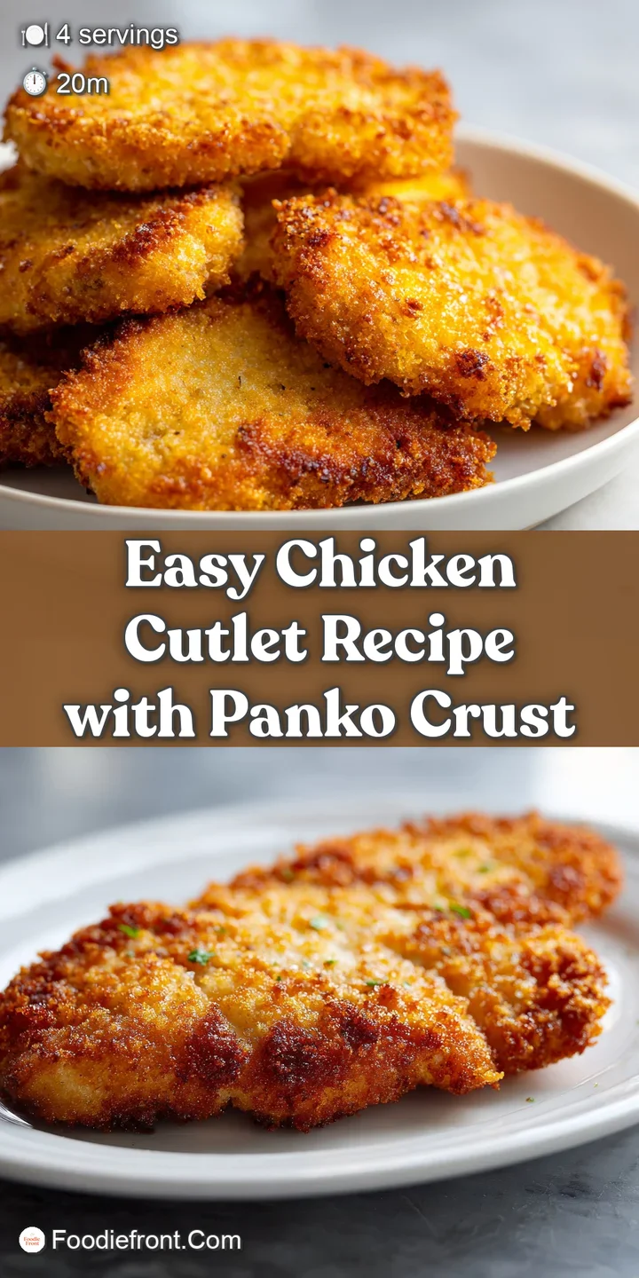 Close-up reveals the flaky, golden-brown panko coating of a juicy chicken cutlet. Hints of steam suggest it's freshly cooked.
