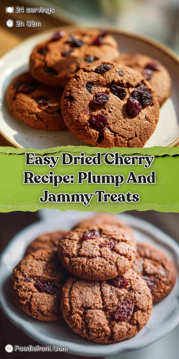 Close-up of a dried cherry bar highlighting the moist, golden-brown crumb and plump, ruby-red cherries. Hints of melted bu...