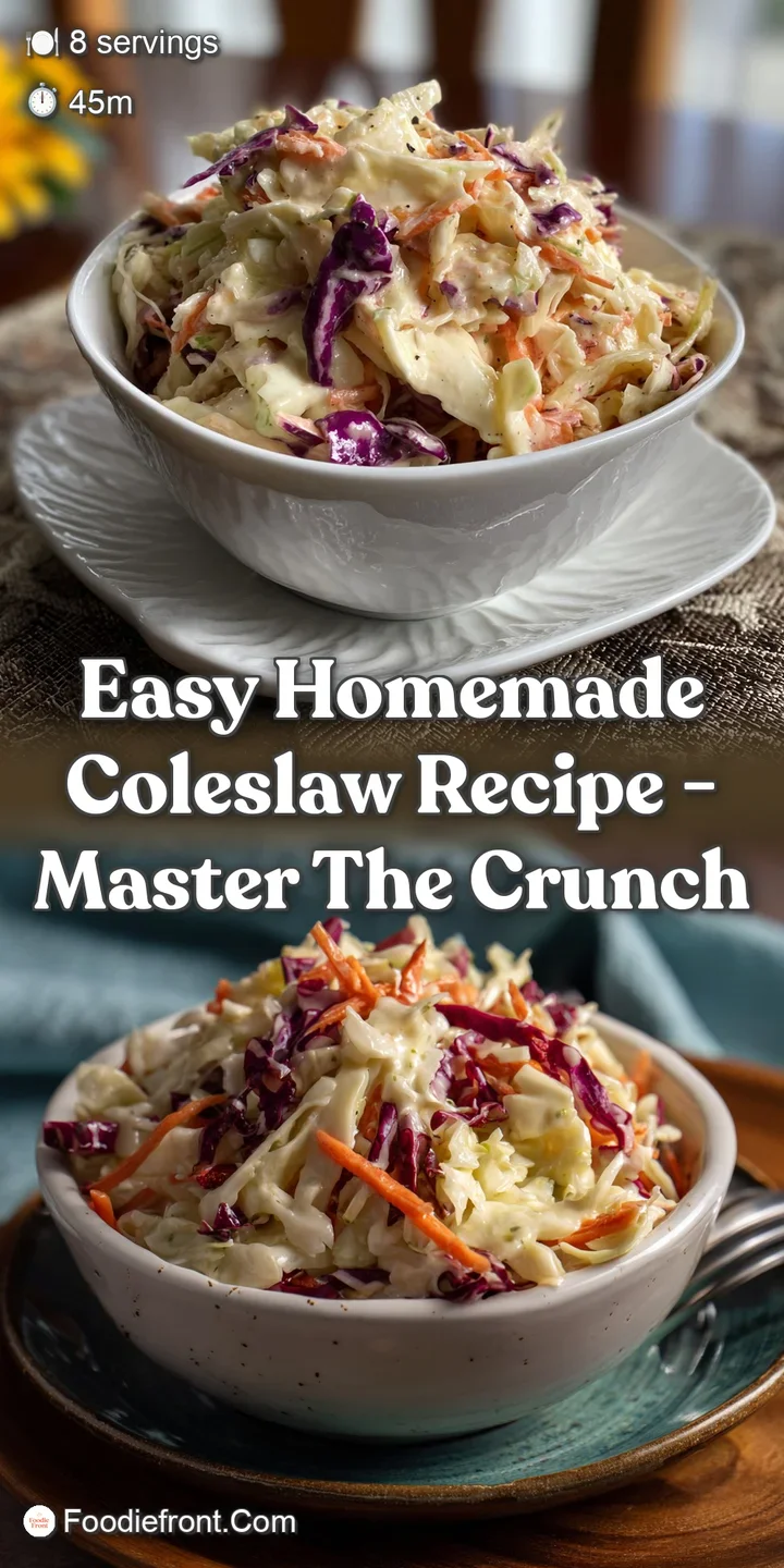 Close-up of coleslaw reveals a symphony of textures: crunchy cabbage, bright carrots, and a creamy, slightly glossy, flavo...