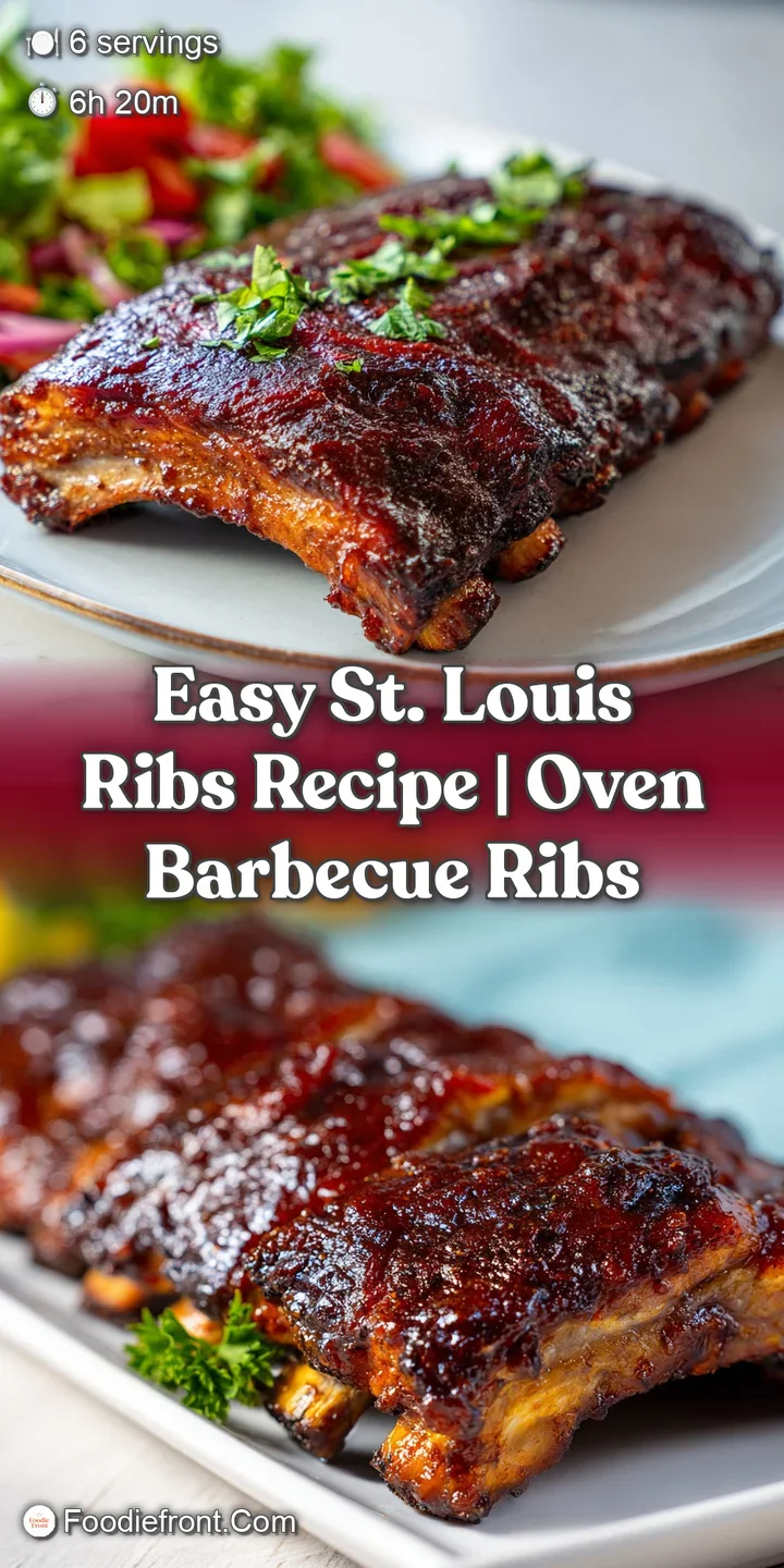 Close-up of luscious oven-baked ribs, smoky and glistening, with charred edges and a tantalizingly sticky, sweet sauce.