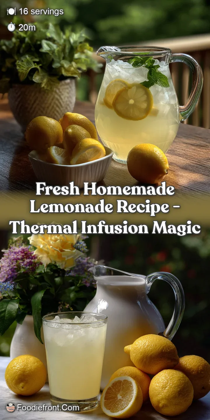 Close-up of a frothy, freshly made lemonade, showing tiny bubbles and a vibrant lemon slice. A cool, citrusy, and inviting...