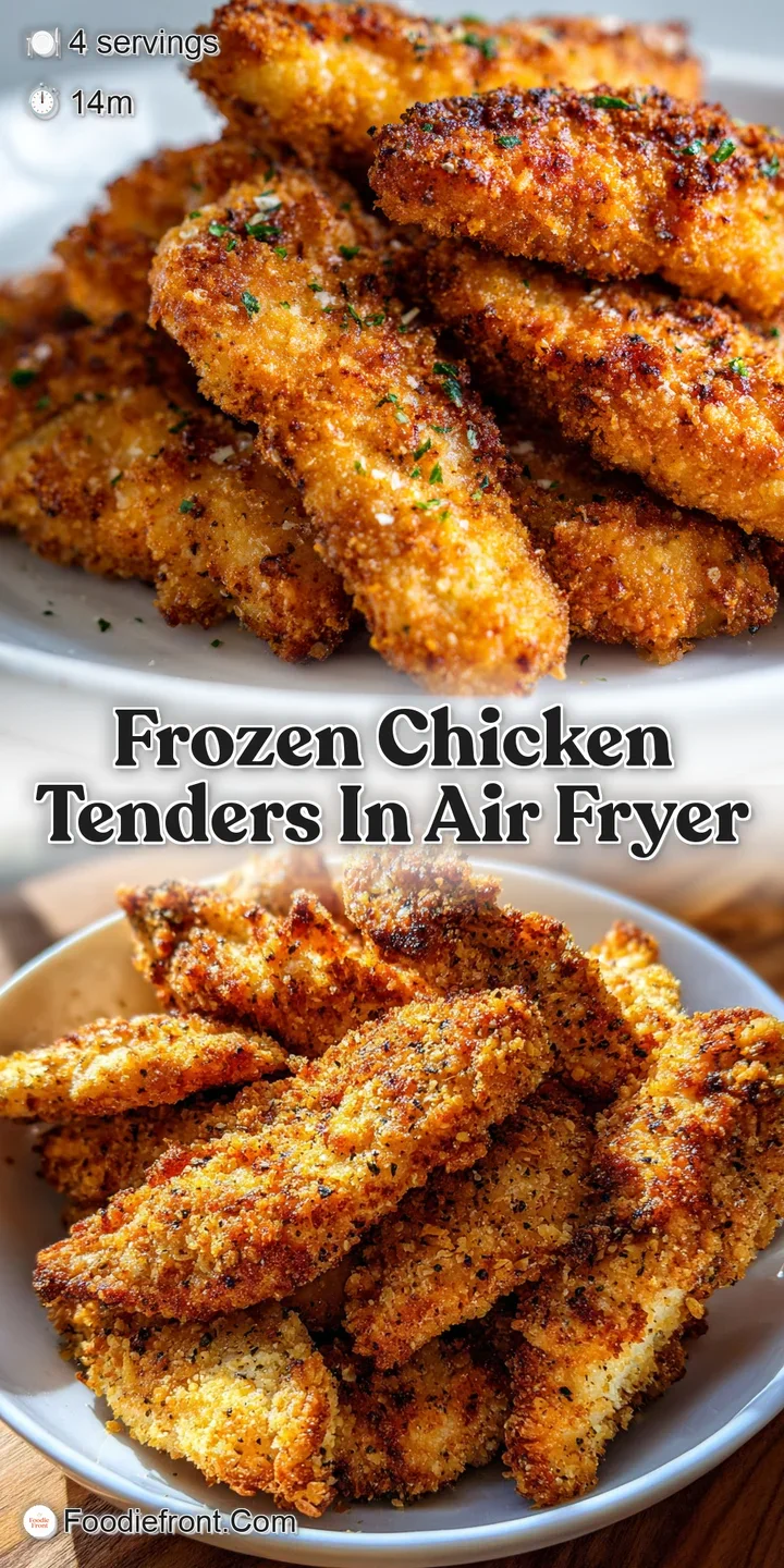 Close-up of an irresistibly crunchy chicken tender, glistening with oil, showcasing the perfectly textured breading and ju...