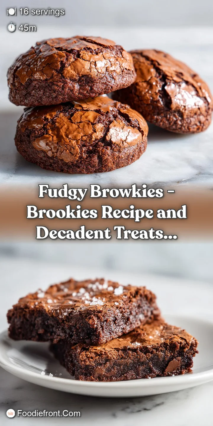 Close-up texture of a dark chocolate browkie with a gooey, molten center oozing slightly.