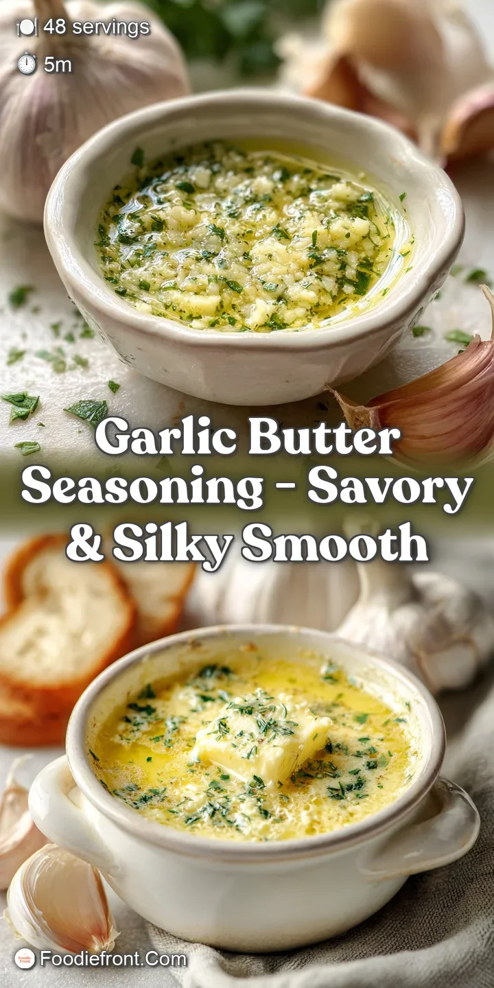 Close-up of bubbling, melted garlic butter, showing the texture and the subtle color variations; an appetizing photo.