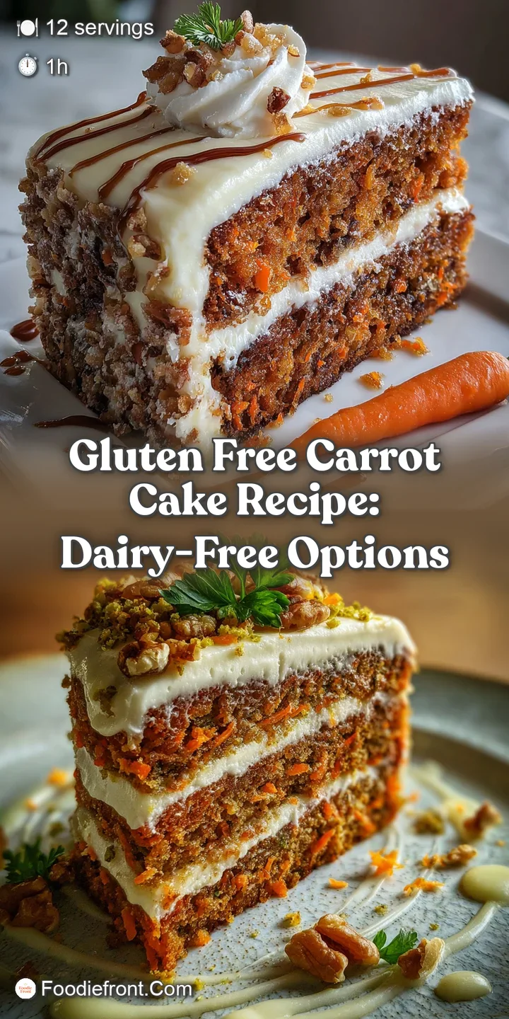 Close-up of moist, spiced carrot cake. Visible flecks of shredded carrot peek through rich, cream cheese frosting. So deca...