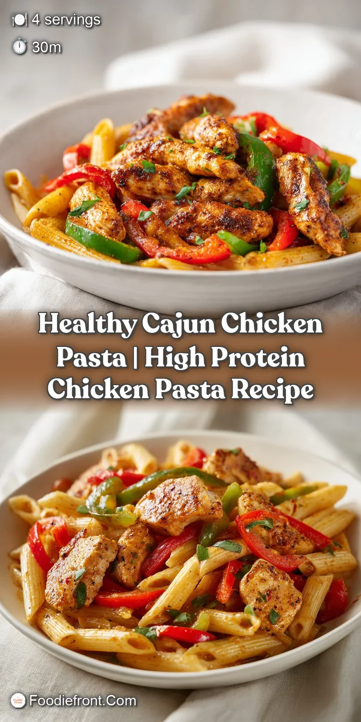 Close-up of glossy, creamy orange sauce coating tender pasta and spiced chicken with a hint of steam and fresh herbs.